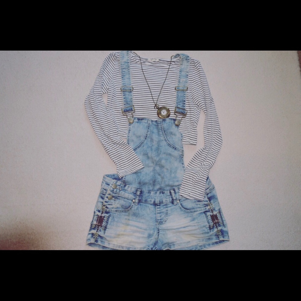 Denim Shortalls
